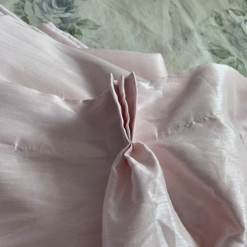 Simply shabby chic Faux Silk curtain panels - Picture 3 of 6